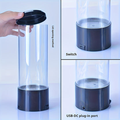 Colorful LED Lava Lamp with Jellyfish Effect - USB Table Light