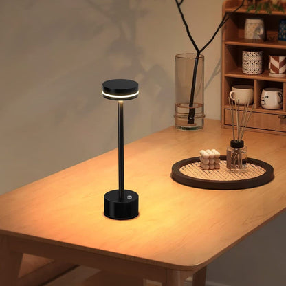 Lampe de table LED rechargeable et portable - Sans fil - Design moderne