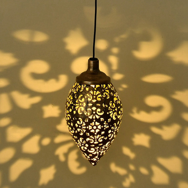 Lampes solaires de jardin à motifs marocains – Plafonnier solaire d'extérieur
