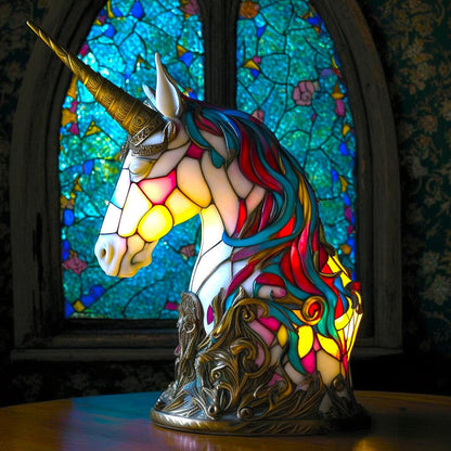 Stained Glass Animal Table Lamp – Decorative Lighting for Home