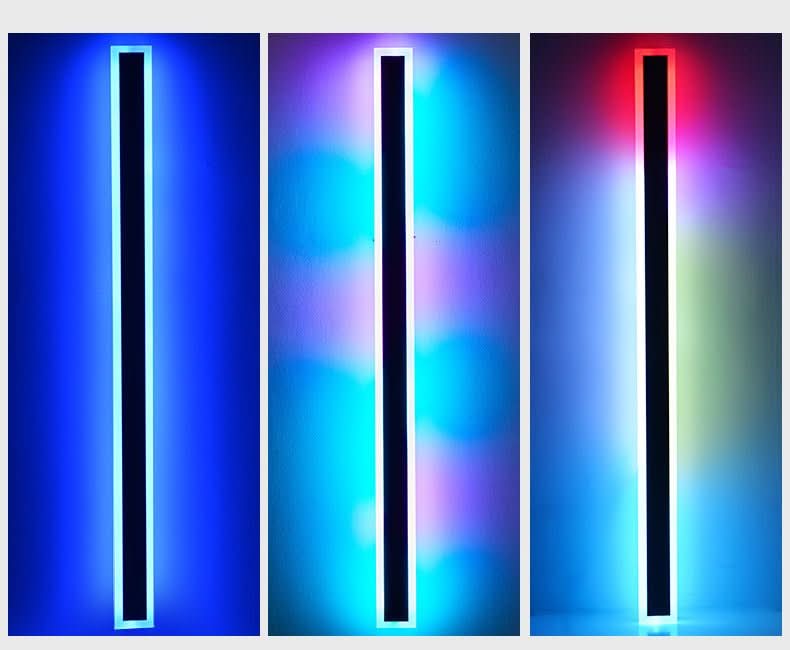 Applique murale extérieure RGB IP65 - Éclairage d'ambiance minimaliste LED pour jardin