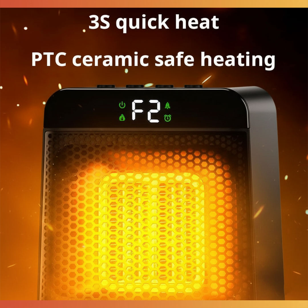 Elektrischer Heizlüfter - Élément céramique - Support mural