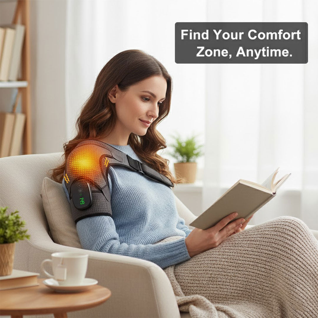Heizbare Schulterstütze - Verstellbare Massage - Muskelentspannung