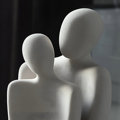 Figurine en céramique pour couple romantique - Cadeau idéal pour les couples