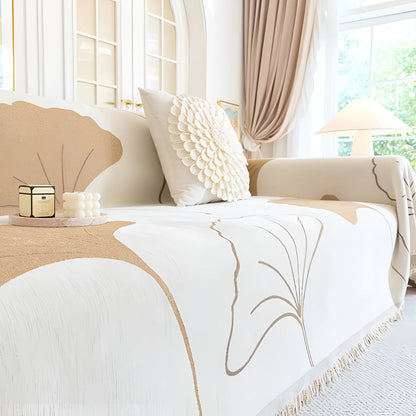 Pastorale Stijl Ginkgo Blad Bankhoes