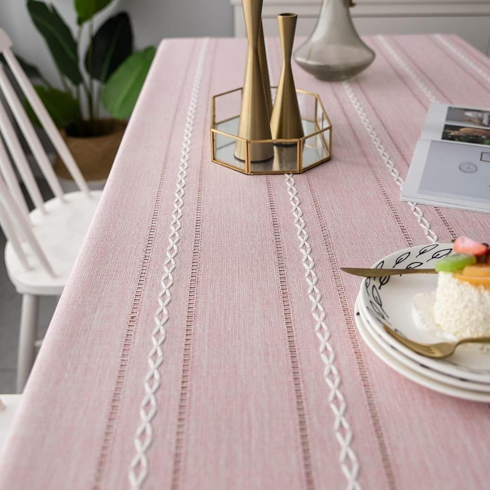 Elegante Baumwoll-Leinen-Tischdecke