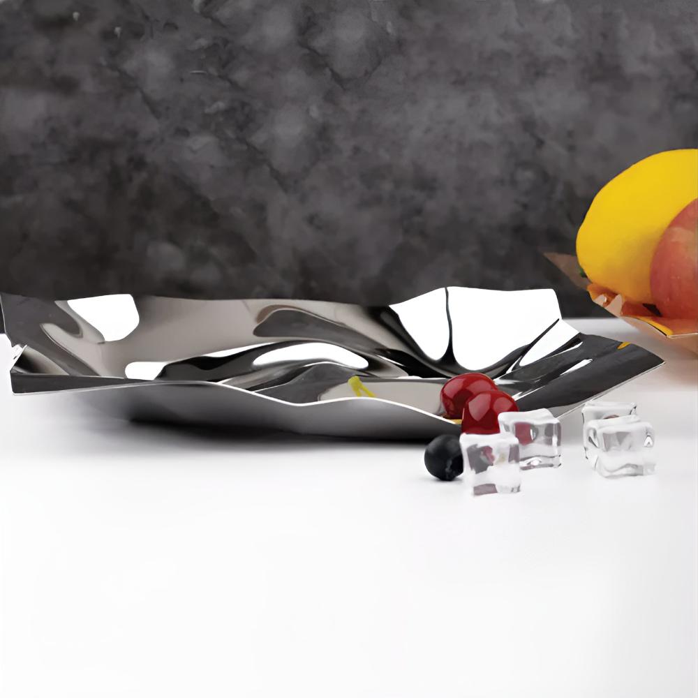 Plateau décoratif brillant pour la décoration et l'organisation de la maison