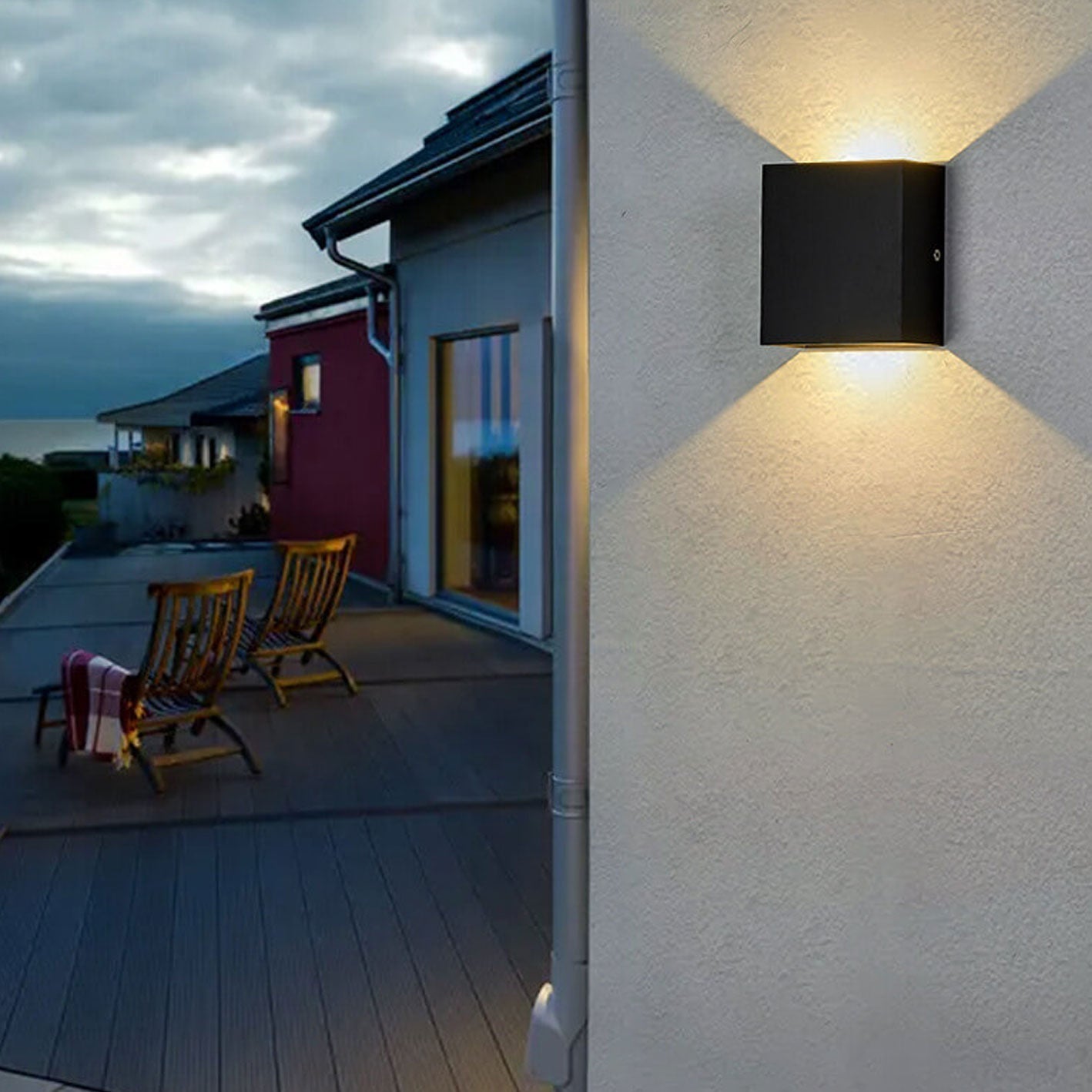 Wireless Motion Sensor LED Wall Light for Indoor & Outdoor Security