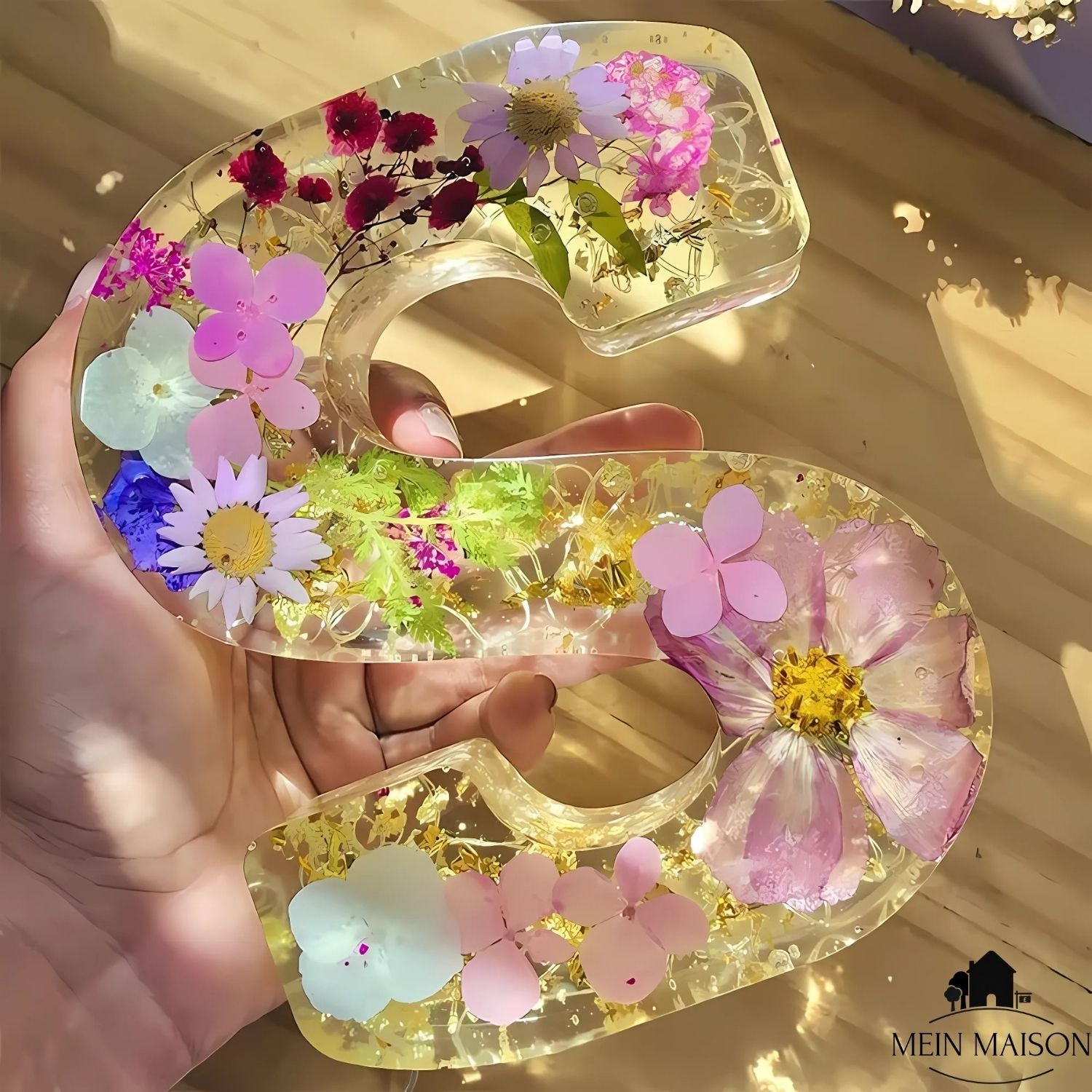 50% RABATT | FloraLetter™ - Florale Buchstabenlampen aus Harz