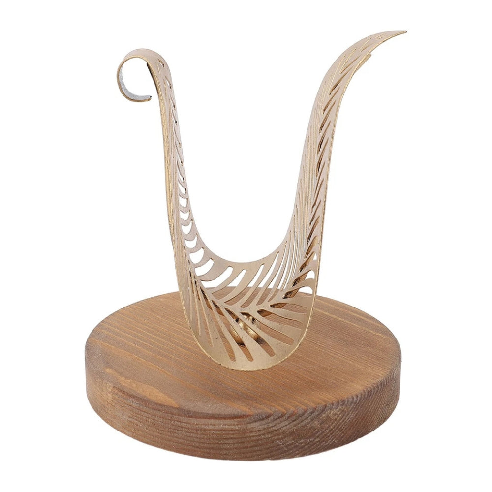 Porte-mouchoirs décoratif en fer forgé en forme de feuille pour la maison et le bureau