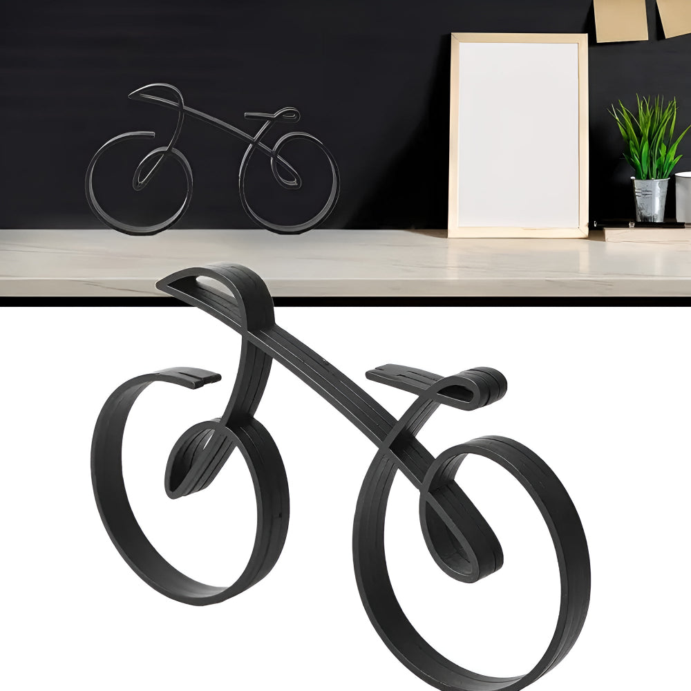 Urban Cyclist Wall Art - Modern Bike Decor for Home & Office