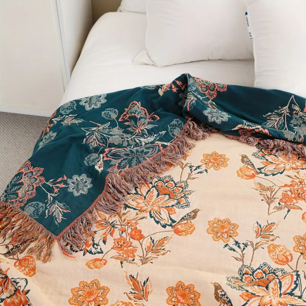 Rustikale Gemütliche Boho-Decke 