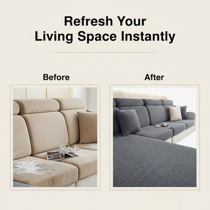 Ecksofa Bezug - Dehnbare Stoff - Montageanleitung enthalten