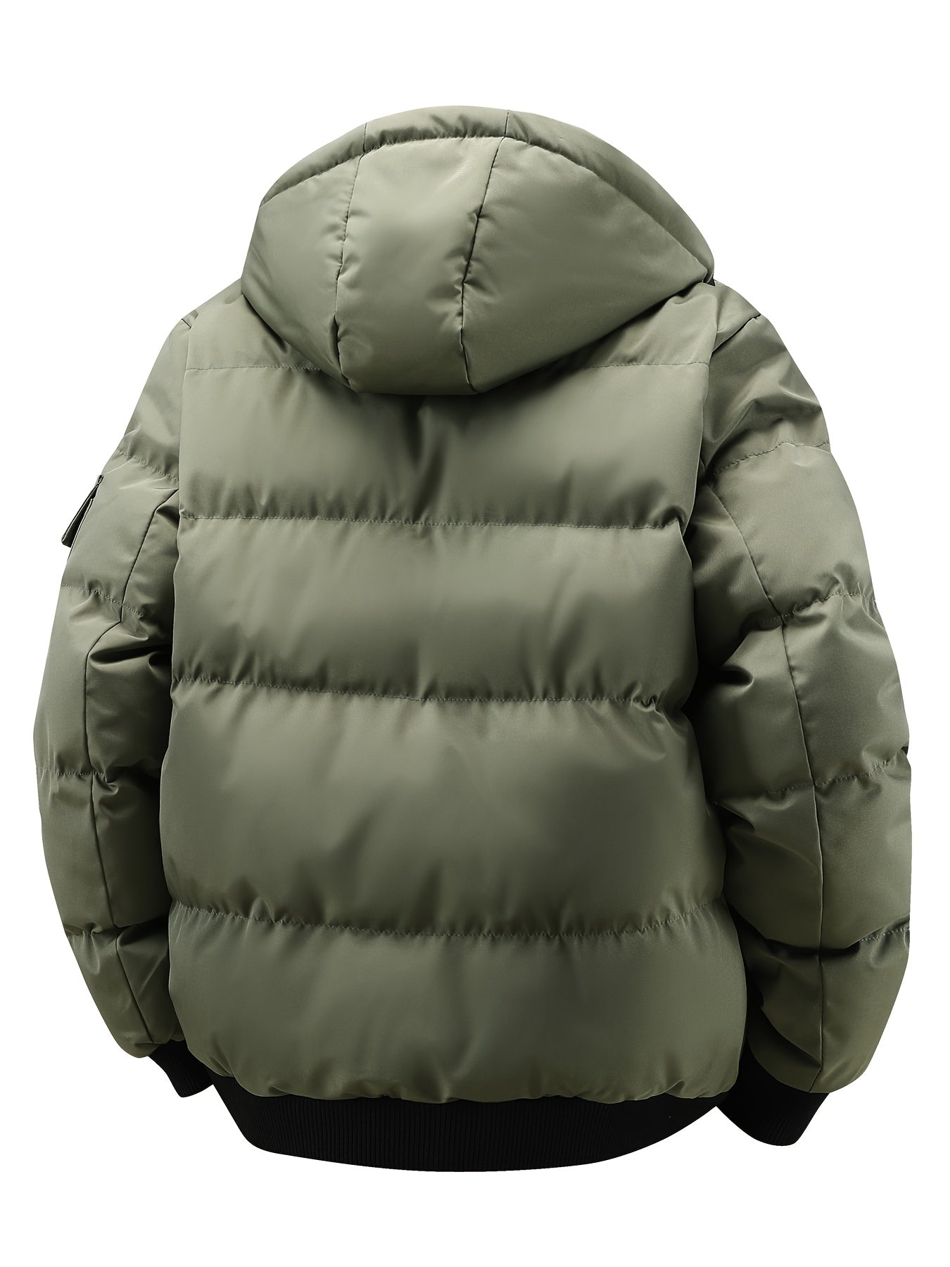 Veste d'hiver pour hommes avec capuche – Veste robuste et longue pour les températures plus humides