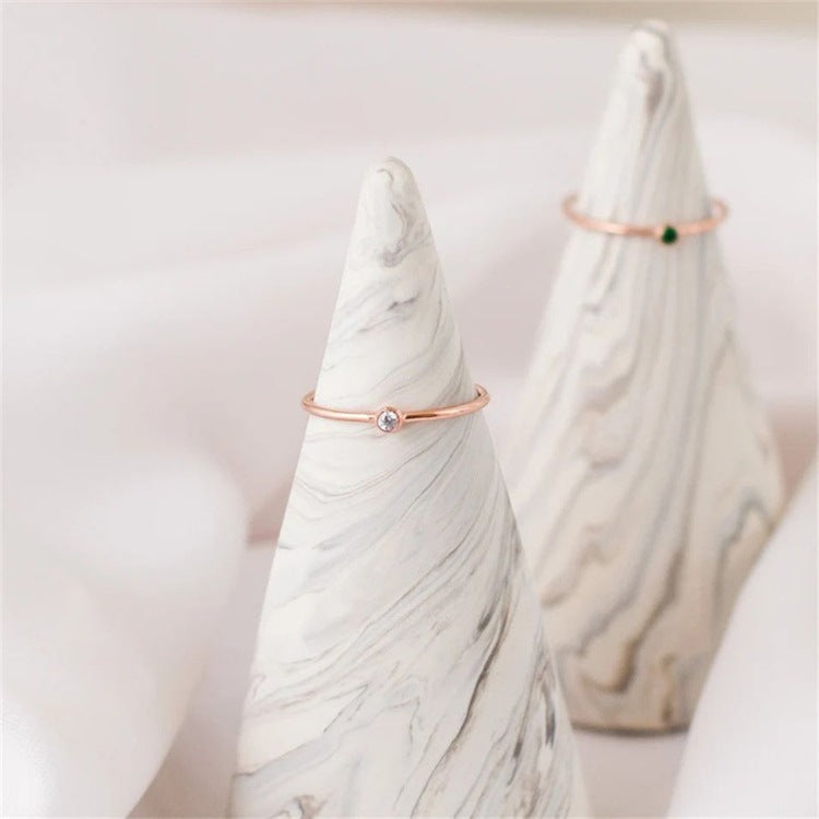 Briony - Birthstone Stacker Ring — made with care and attention to detail.
