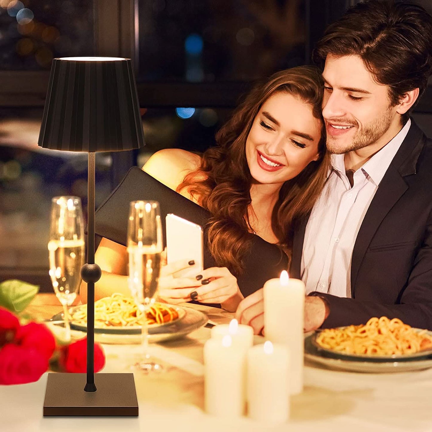 Lampe de table LED à intensité variable avec commande tactile et luminosité réglable