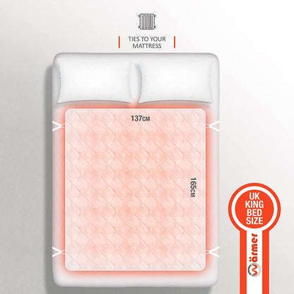 Wärmer Diamond Lattice Tie Down Electric Heated Blanket