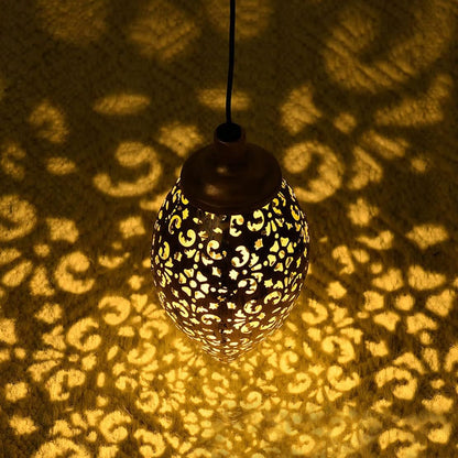 Lampes solaires de jardin à motifs marocains – Plafonnier solaire d'extérieur
