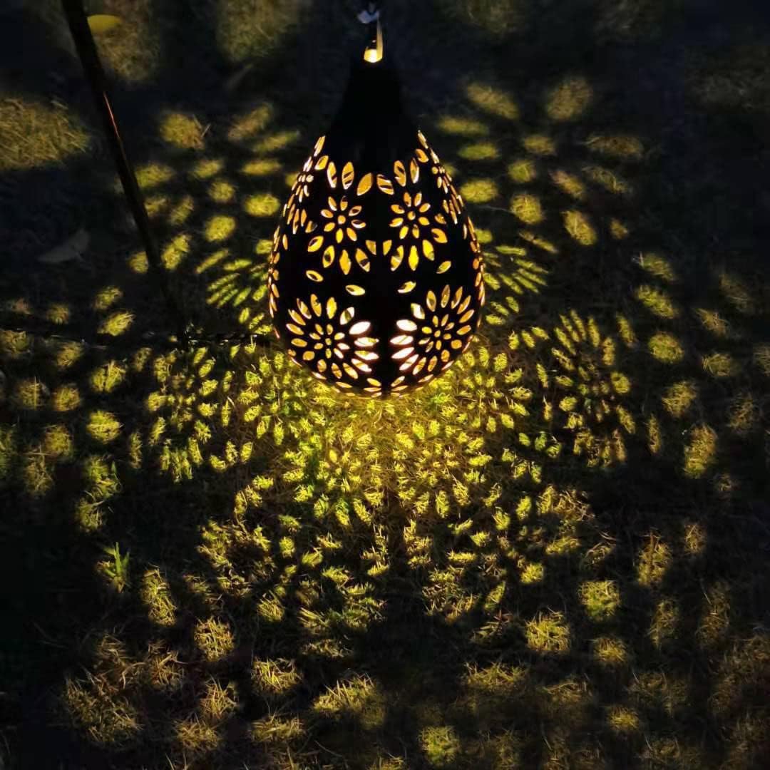Lampes solaires de jardin à motifs marocains – Plafonnier solaire d'extérieur