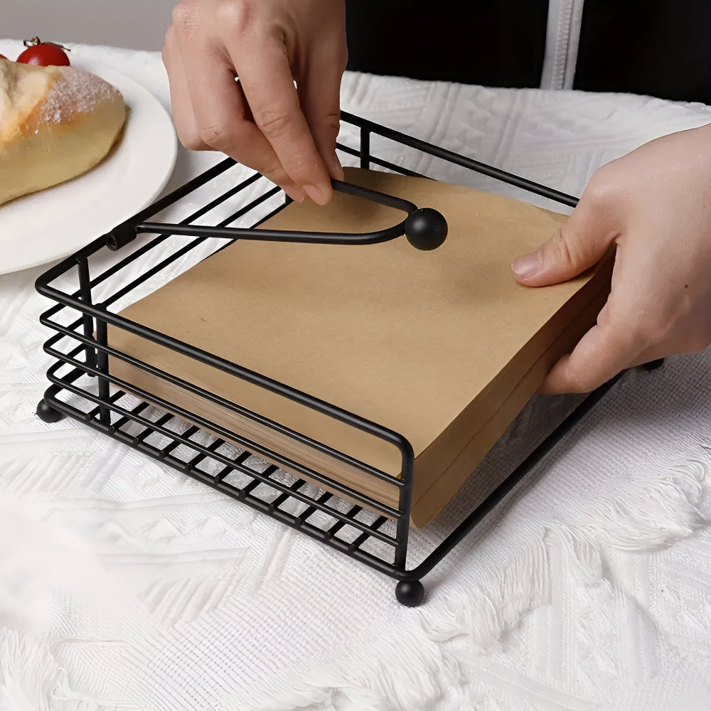 Porte-serviettes moderne en acier inoxydable pour la cuisine et la table à manger