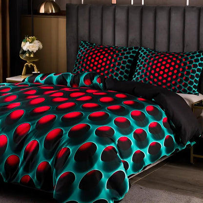 Cosmic Vortex 3-Piece Quilt Cover Set | Bedding Set for Bedroom Decor