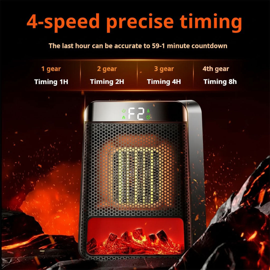 Elektrischer Heizlüfter - Élément céramique - Support mural