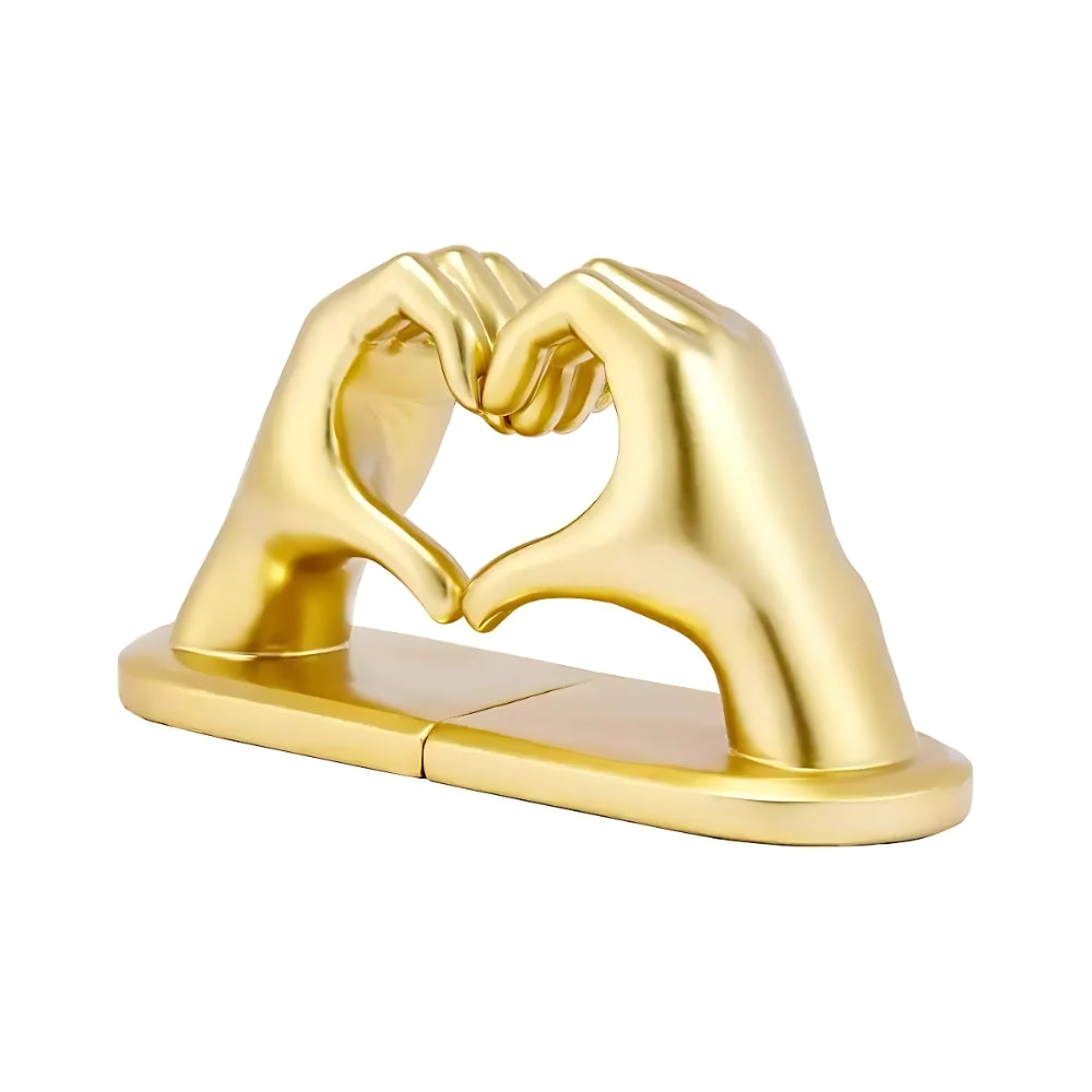 Amora Resin Bookends - Decorative Love Gesture Bookends for Home Decor