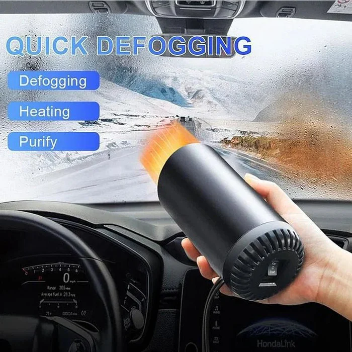 Schnellheizender Becherförmiger Auto-Warmluftgebläse - Schnelles Heizen & Kühlen, einstellbar, 360 Grad drehbar, Plug and Use für Auto, SUV, Wohnmobil und Lkw