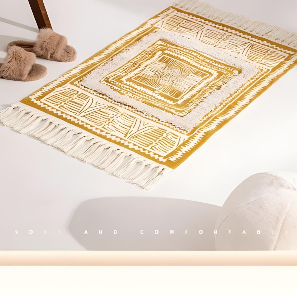 Bohemian Fringe Area Rug - Soft, Stylish, and Durable Home Decor
