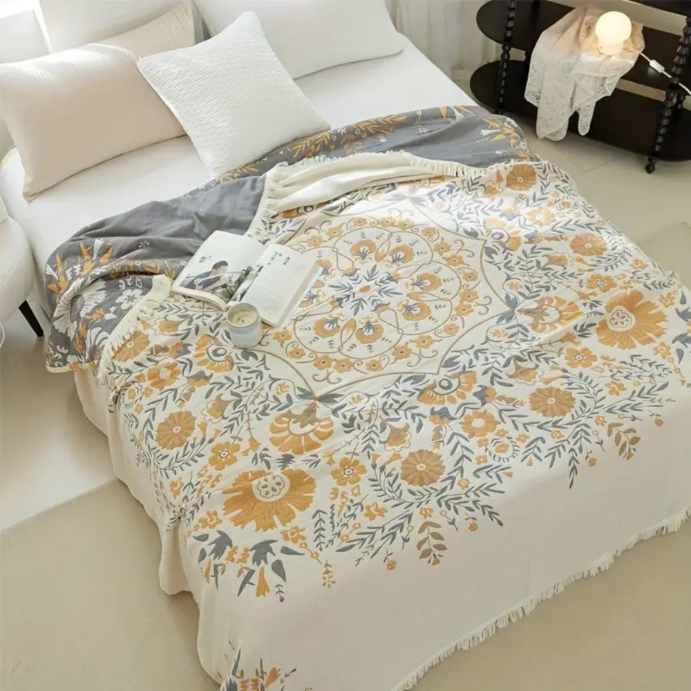Versailles-inspirierte reversible Blumen-Decke