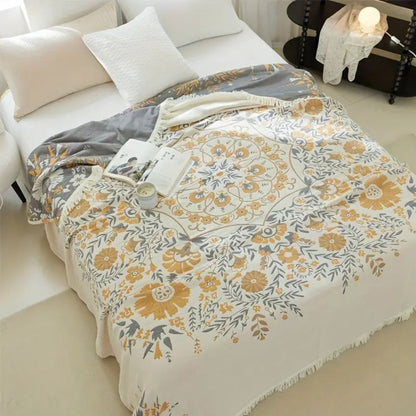 Versailles-inspirierte reversible Blumen-Decke