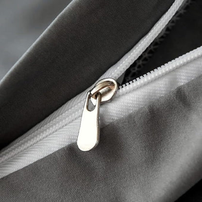 Chevron Pattern Plush Quilt Cover Set - 3 Piece Bedding Set