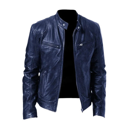 Veste en cuir | Artiste | Lederimitat | Veste motard | Veste en cuir pour hommes