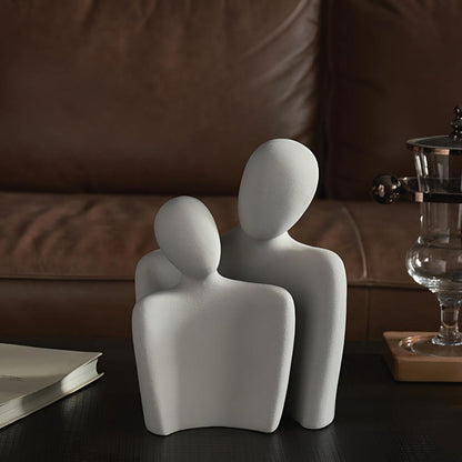 Figurine en céramique pour couple romantique - Cadeau idéal pour les couples