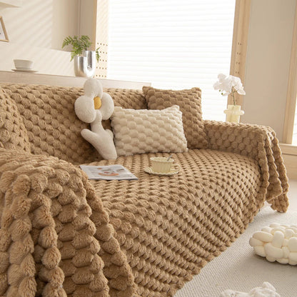 Gevoerde Konijnen Faux Bankhoes