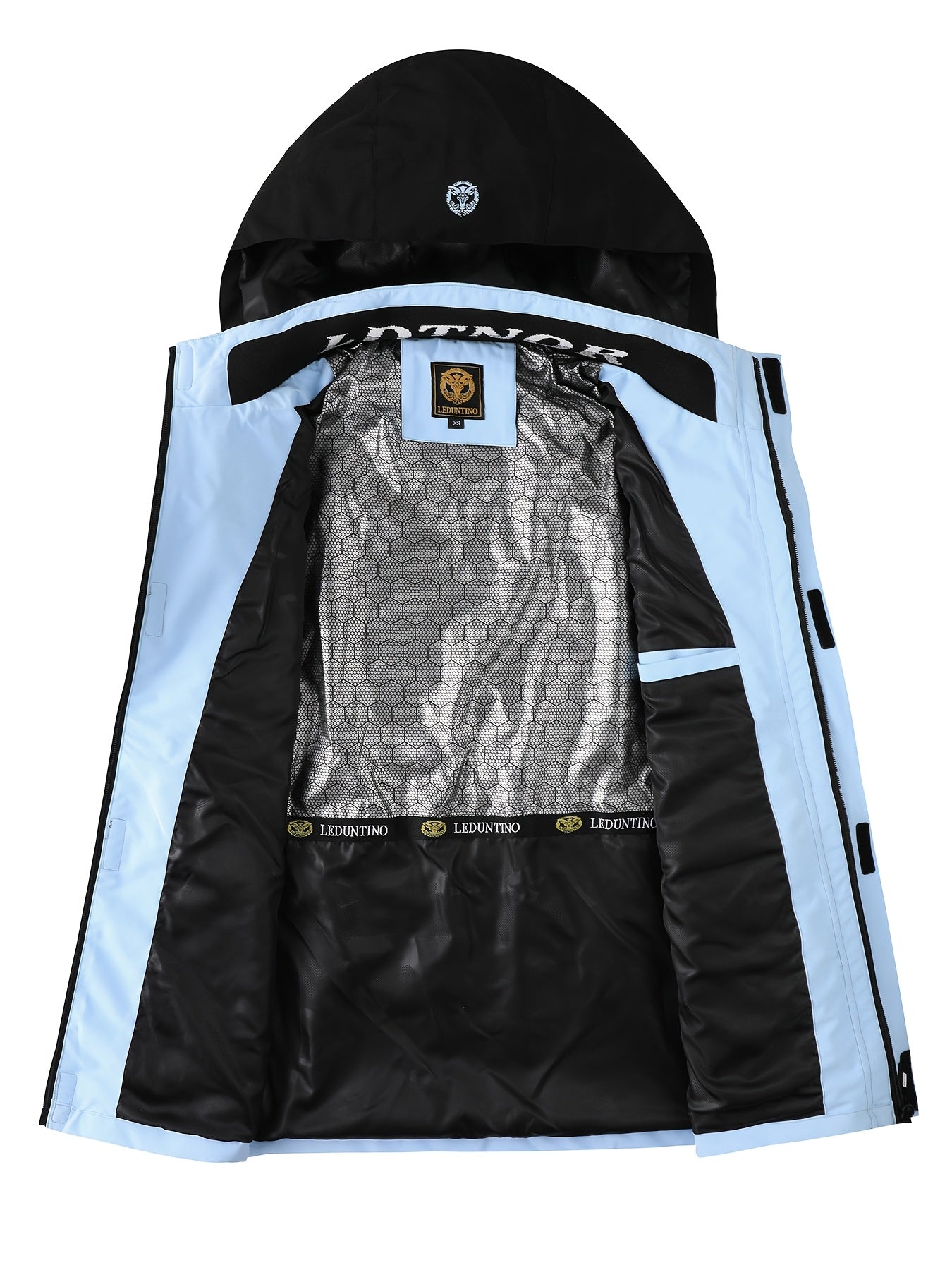 Herren Winddichte Puffer Bomberjacke mit durchgehendem Reißverschluss – Robustes Design mit abnehmbarer Kapuze