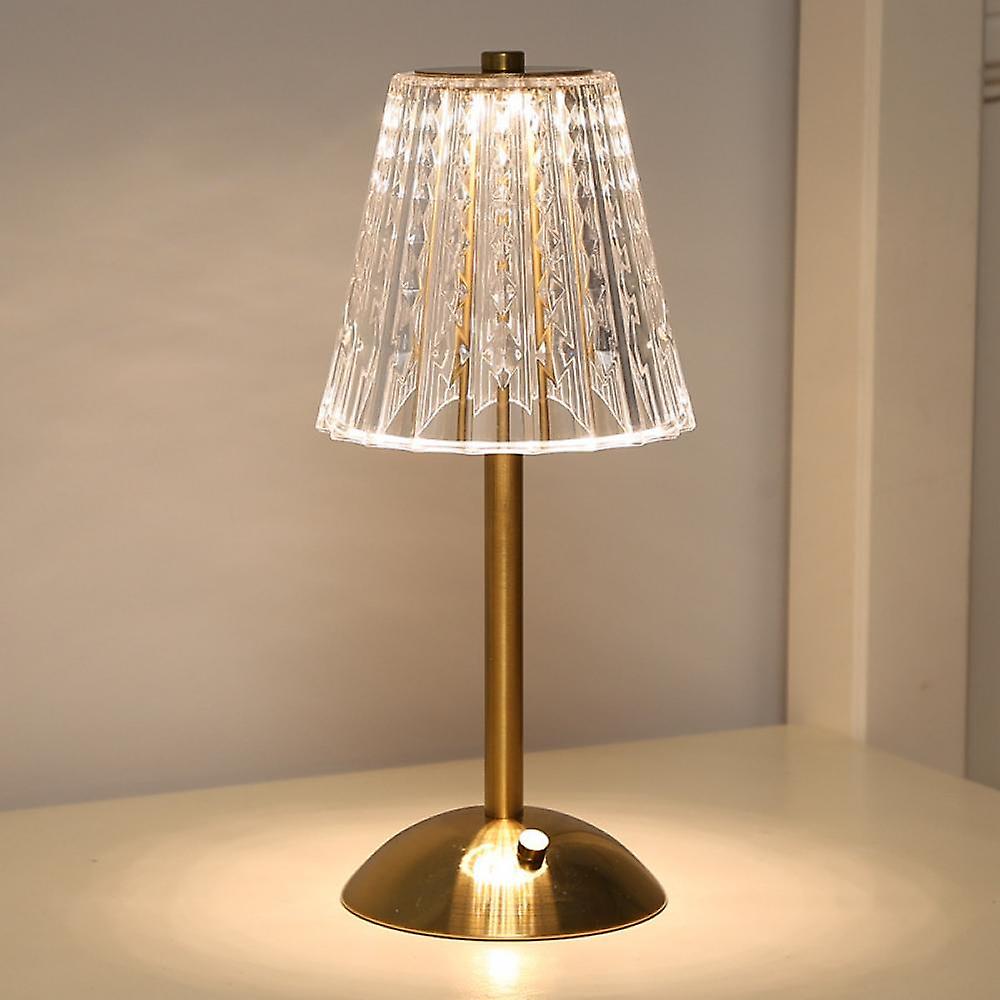 Lampe de table décorative en cristal avec abat-jour scintillant pour l'éclairage de la maison