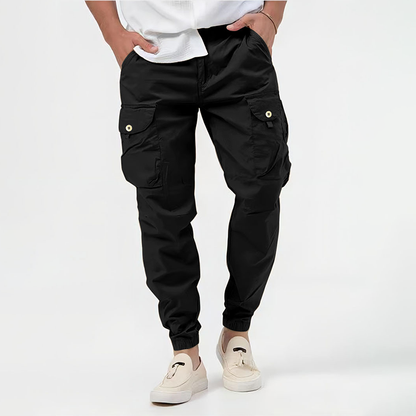 Pantalons cargo pour hommes avec poches cargo et poches élastiques