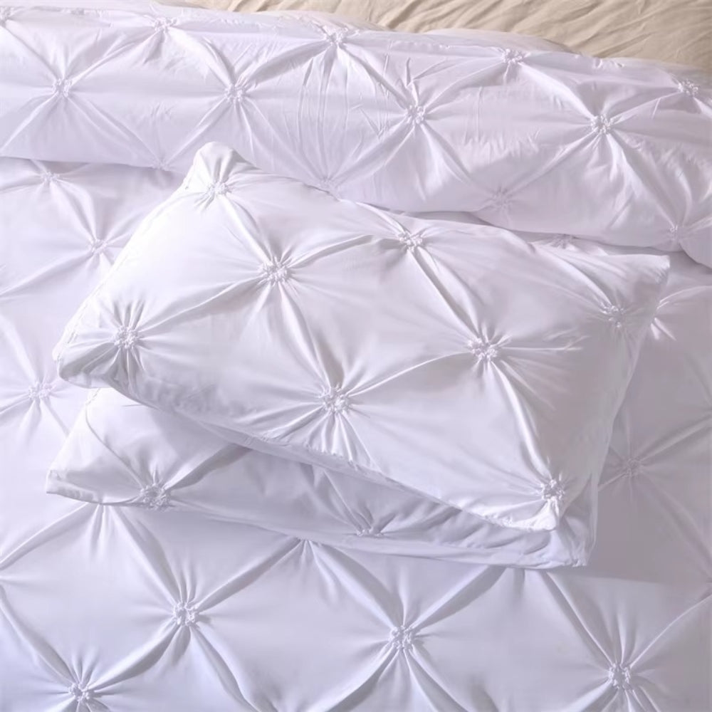 Airweave Pintuck 3-Piece Quilt Cover Set | Soft Bedding Set