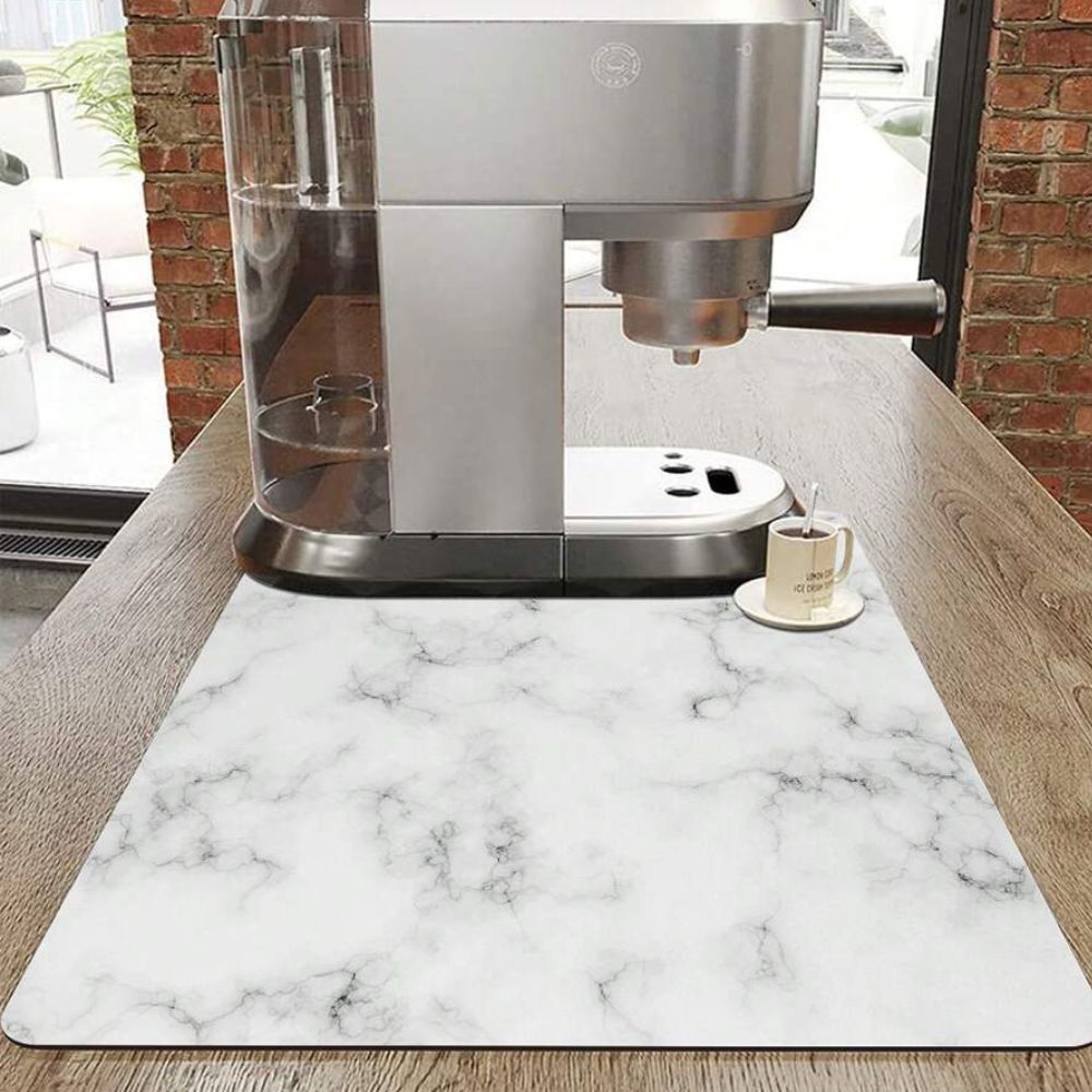 Marmor Druck Geschirr Abtropfmatte