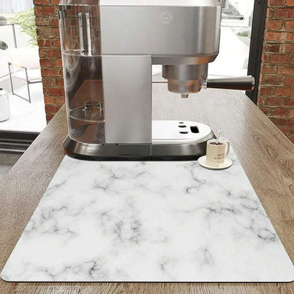 Marmor Druck Geschirr Abtropfmatte