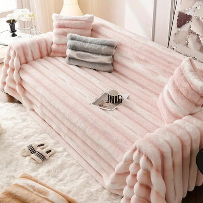 Velvet Faux Fur Bankhoes