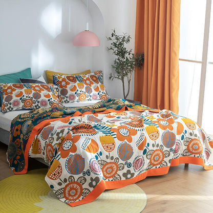 Boho Floral Throw Blanket for Cozy Home Decor and Gifts