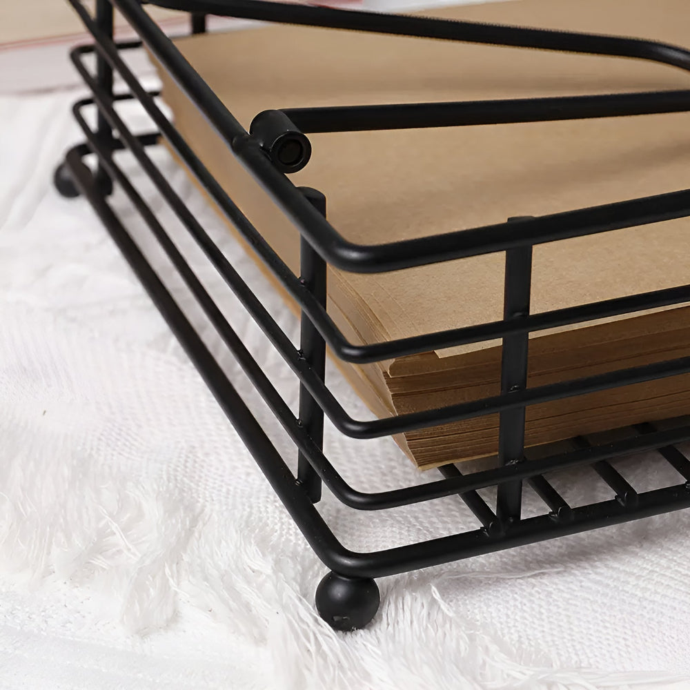 Porte-serviettes moderne en acier inoxydable pour la cuisine et la table à manger