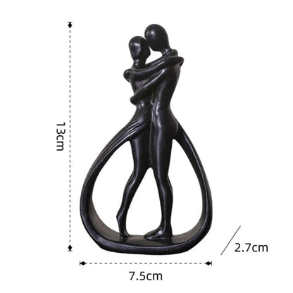 Figurine romantique en résine représentant un couple - Cadeau idéal pour la décoration intérieure