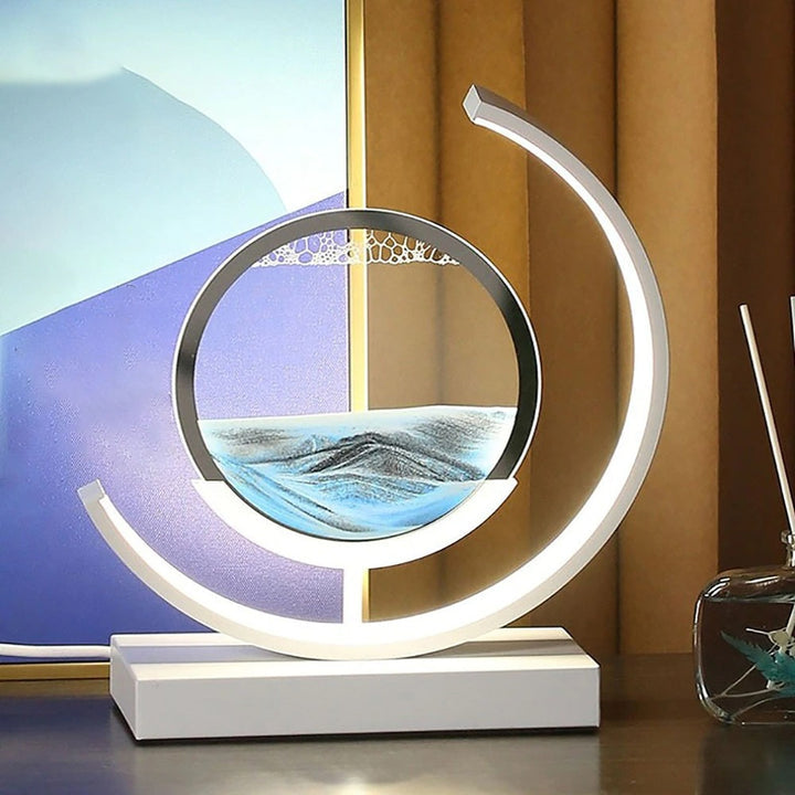 Adjustable LED Sand Art Table Lamps for Living Room Decor
