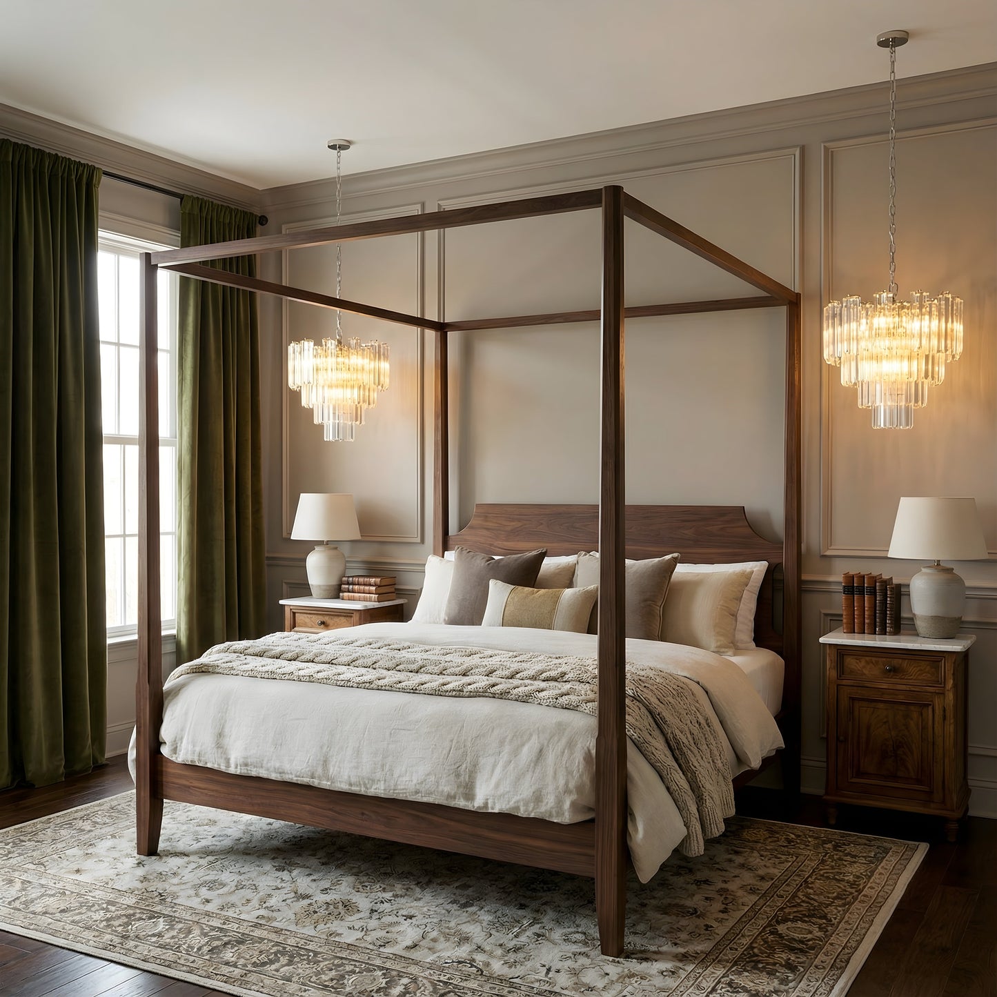 Lustre en verre Französischer