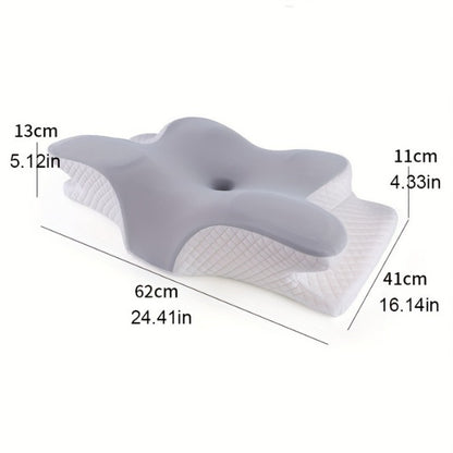 Oreiller cervical en mousse à mémoire de forme, oreiller ergonomique rafraîchissant pour dormir sur le côté, avec housse, idéal pour lutter contre l'insomnie