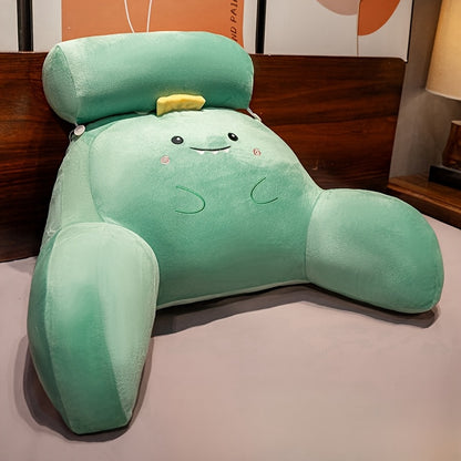 Cuddle Cushion: Ergonomic Reading Pillow for Back Support, Washable, Adjustable for Beds & Sofas