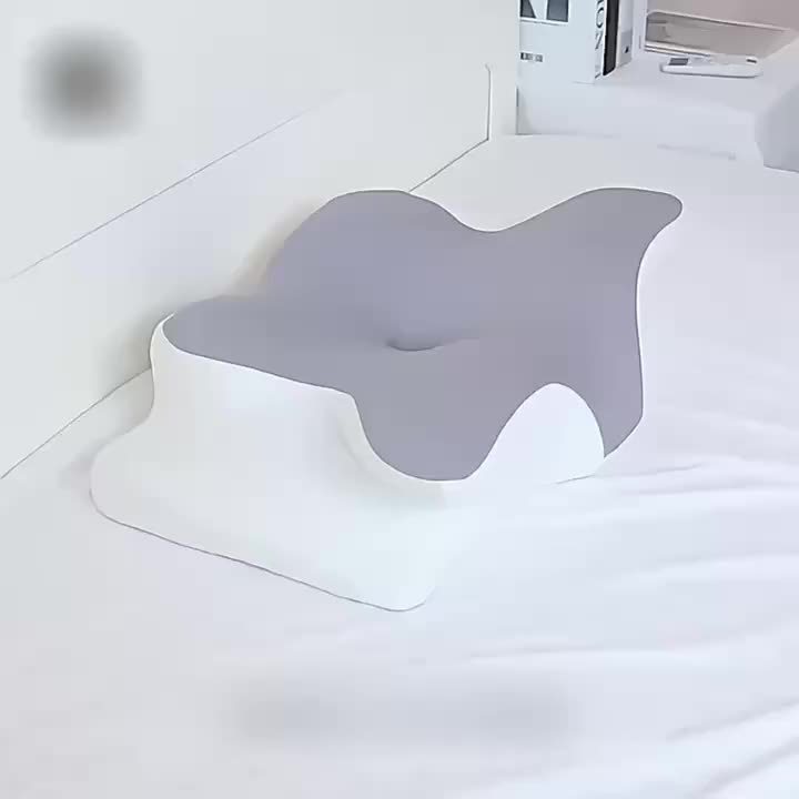 Oreiller cervical en mousse à mémoire de forme, oreiller ergonomique rafraîchissant pour dormir sur le côté, avec housse, idéal pour lutter contre l'insomnie